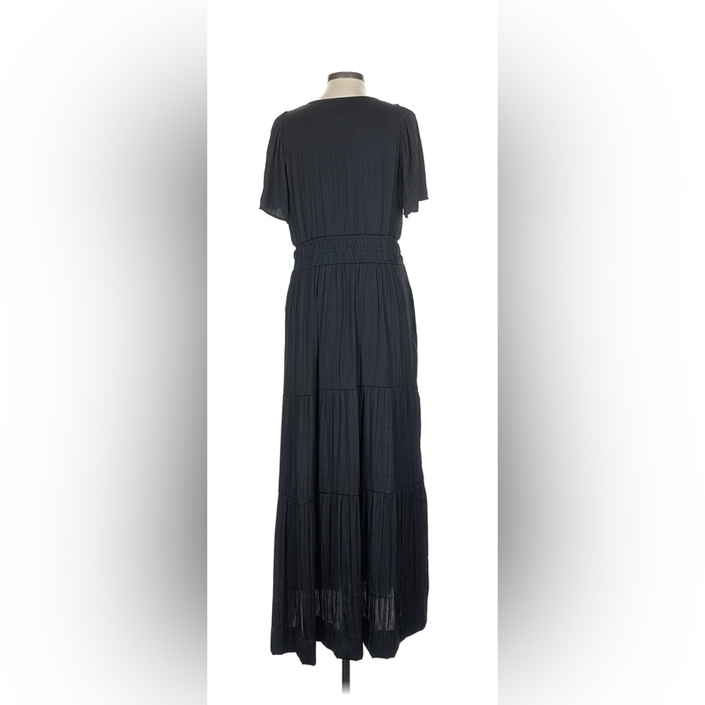 Anthropologie Black Tiered Maxi Dress - Picture 4 of 5